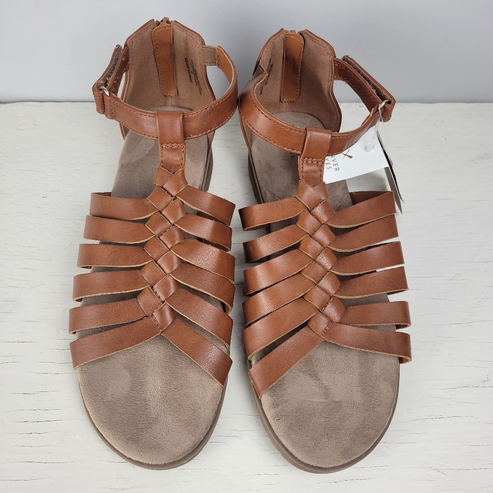 Denver Hayes Quad Comfort Brown Gladiator Sandals